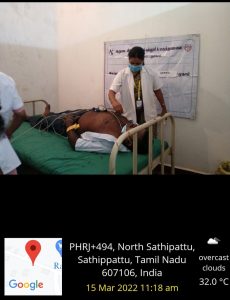 Cardiology camp at Sathipattu