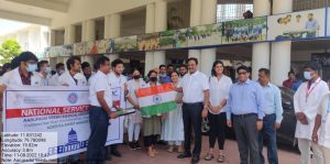 Inauguration of 76th Independence day celebration at AVMCH Campus