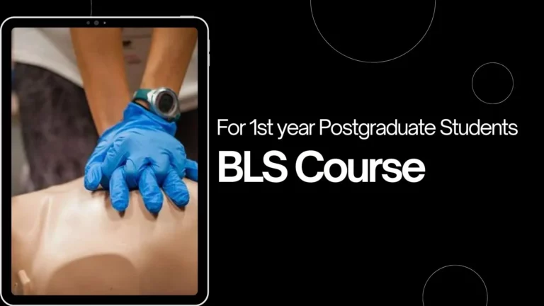 20th to 27th Nov: BLS Course for 1st year PG Students