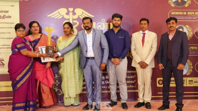 AVMCH&H Student Counsellor Dr. Kayalvizhi R. Receives Prestigious Anbu Maruthuvar Virudhu 2026