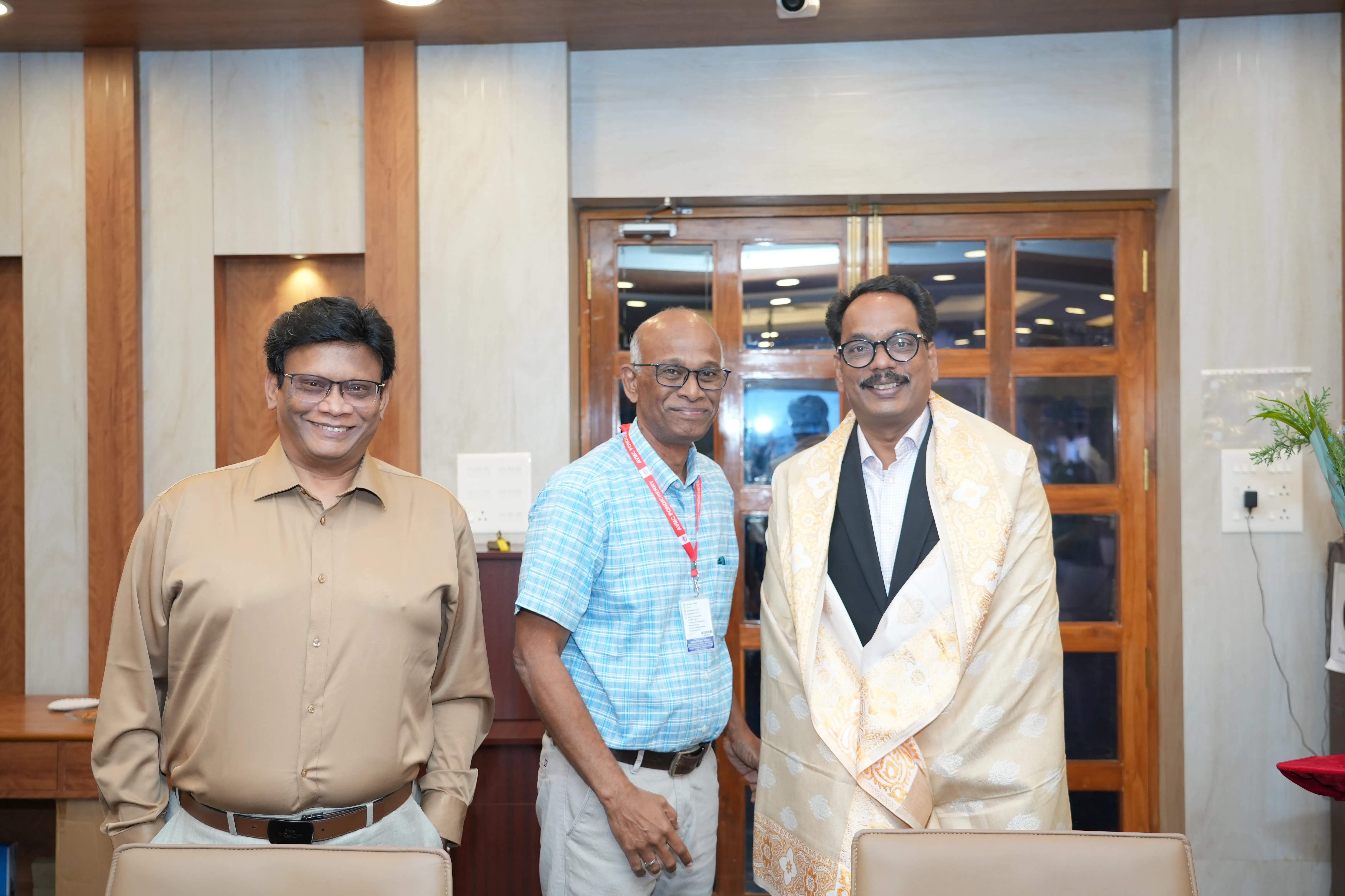 Official Campus Visit of Mr. Caldwell Velnambi at AVMCH, Puducherry