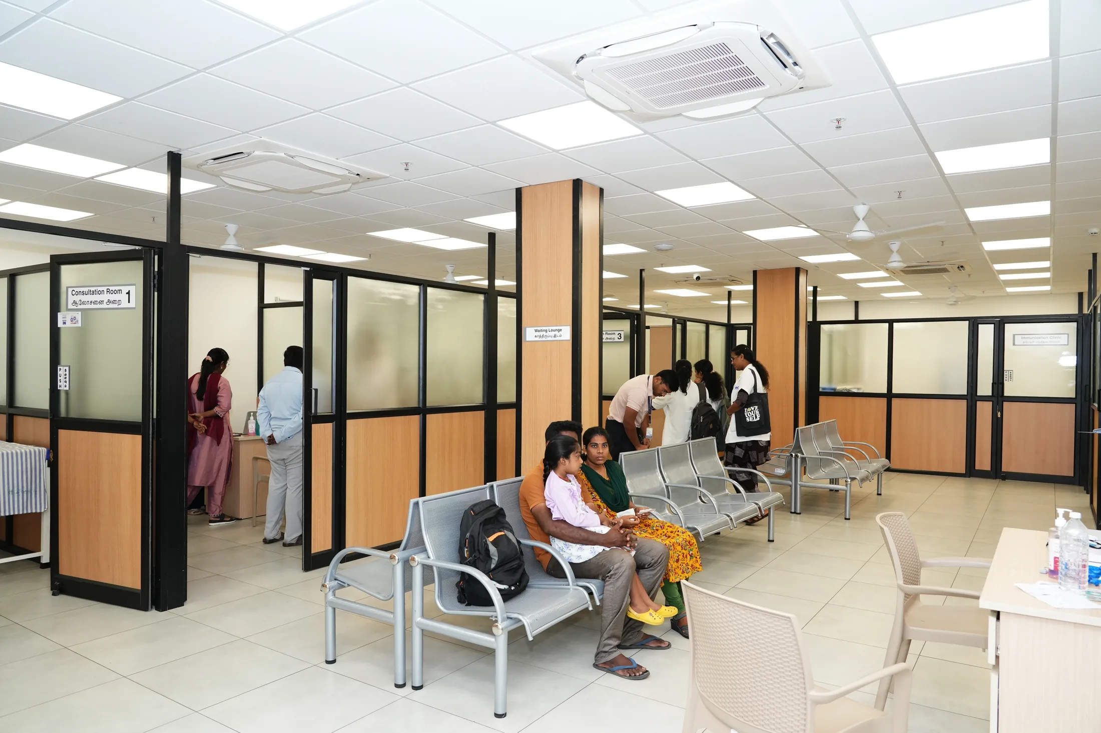 Paediatrics outpatient department at AVMCH