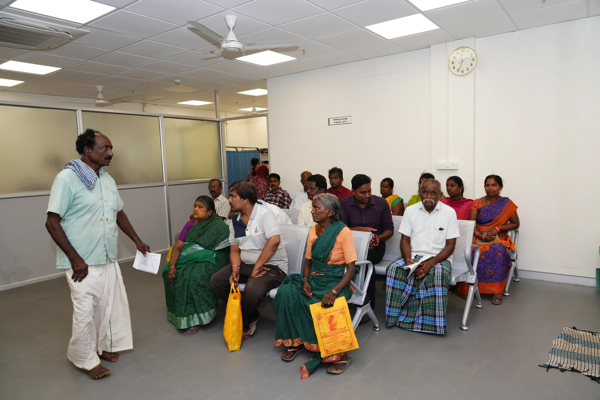 General Medicine OPD waiting and consultation area